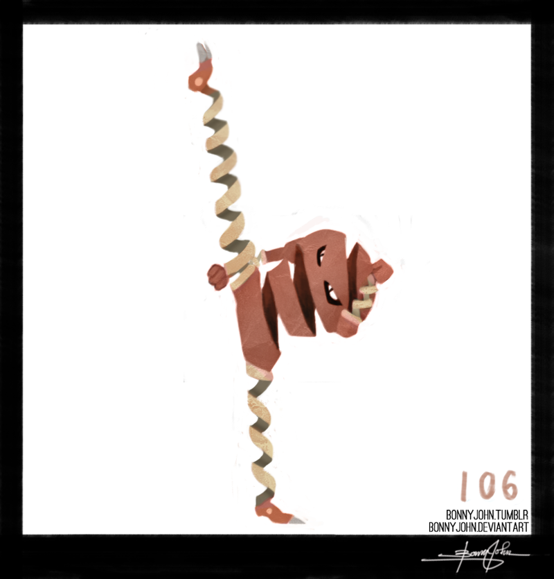 Illustration for article titled High Kicks All Day! Hitmonlee, Pokemon One a Day!